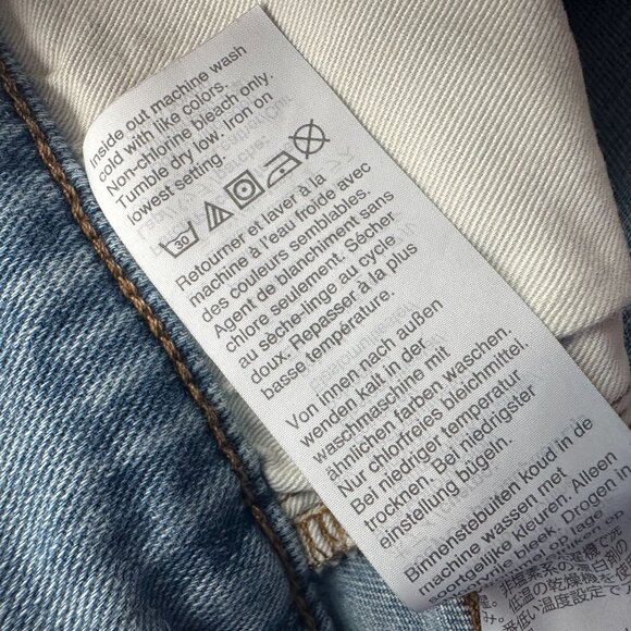 Madewell Mens 30X32 Jeans Athletic Slim Distressed Light Denim Wash Jeans - Picture 10 of 10